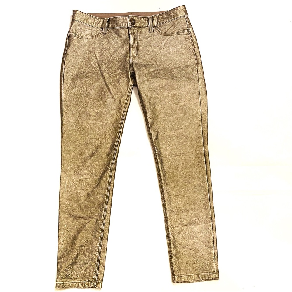 DL 1961 Emma Metallic Gold Jean Legging